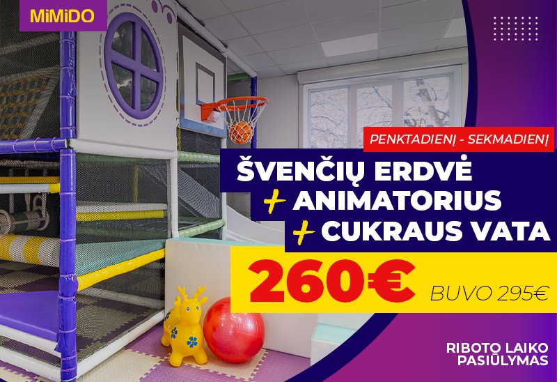 Spec. kaina švenčių erdvės nuomai